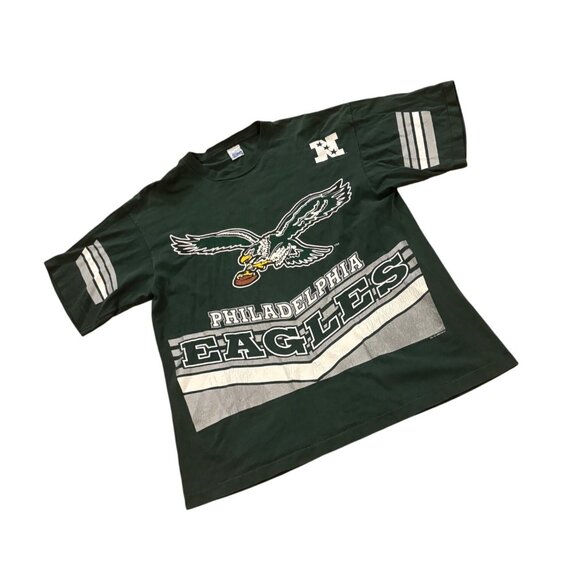 Vintage 1995 Salem Sportswear Philadelphia Eagles Double Sided AOP T-Shirt 2XL - Picture 3 of 7